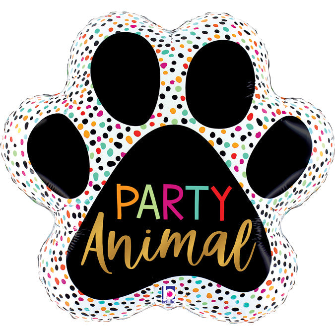 Pfote Party Animal Folienballon