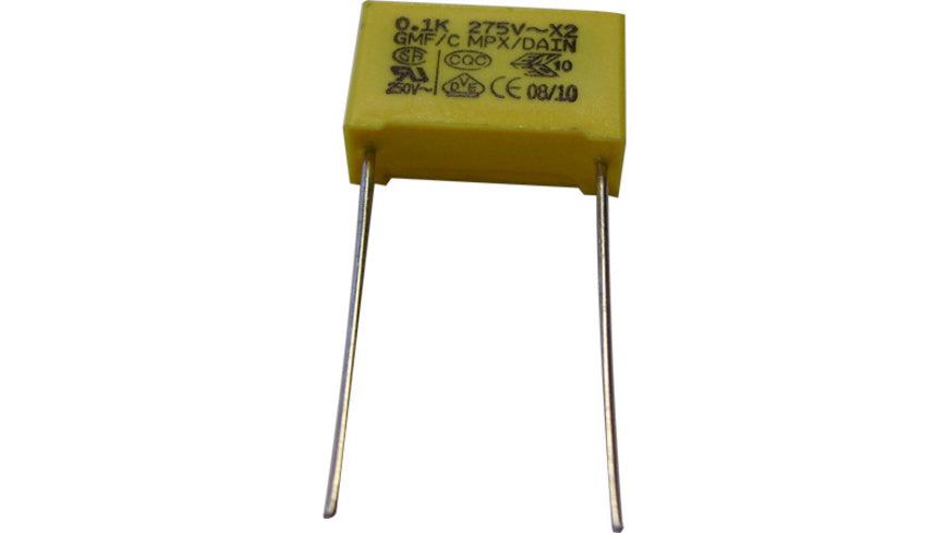 MKT-Folienkondensator 100 nF, 275 V, RM 15 mm, radial