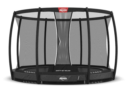 BERG Trampolin Champion InGround 330 Grey inkl. Sicherheitsnetz Deluxe