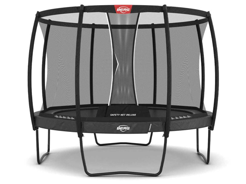 BERG Trampolin Champion Regular 330 Grey inkl. Sicherheitsnetz Deluxe
