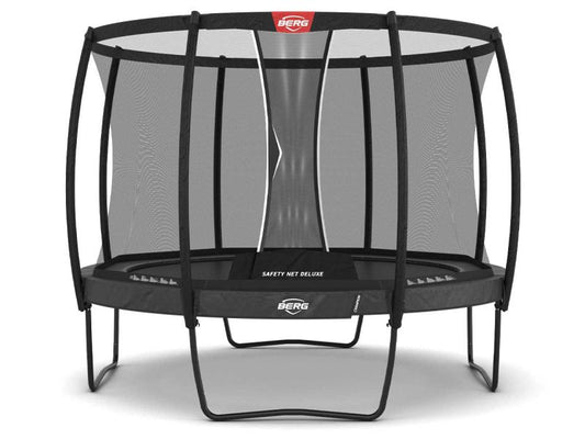 BERG Trampolin Champion Regular 330 Grey inkl. Sicherheitsnetz Deluxe