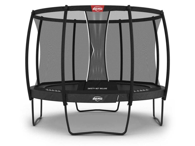 BERG Trampolin Champion Regular 330 Grey mit AirFlow Pro inkl. Sicherheitsnetz Deluxe