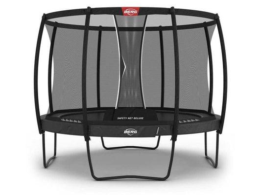 BERG Trampolin Champion Regular 330 Grey mit AirFlow Pro inkl. Sicherheitsnetz Deluxe