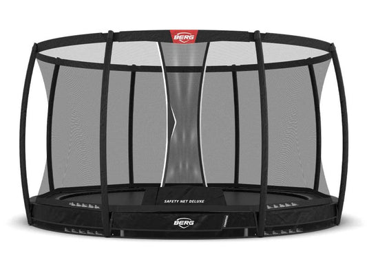 BERG Trampolin Champion InGround 380 Black inkl. Sicherheitsnetz Deluxe