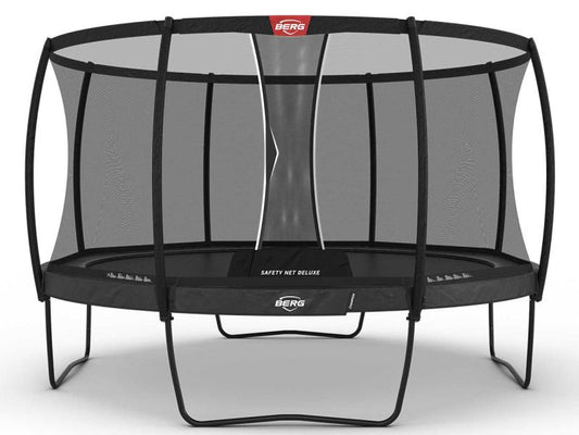 BERG Trampolin Champion Regular 430 Grey inkl. Sicherheitsnetz Deluxe XL