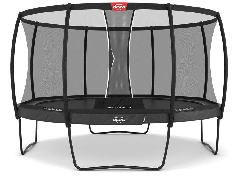 BERG Trampolin Champion Regular 430 Grey inkl. Sicherheitsnetz Deluxe