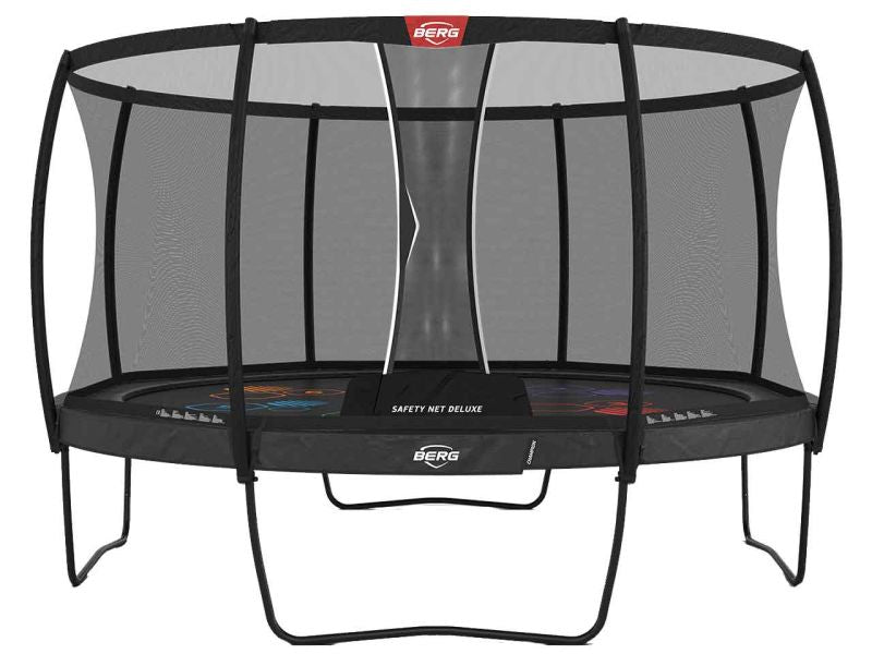 BERG Trampolin Champion Regular 430 Grey Levels inkl. Sicherheitsnetz Deluxe