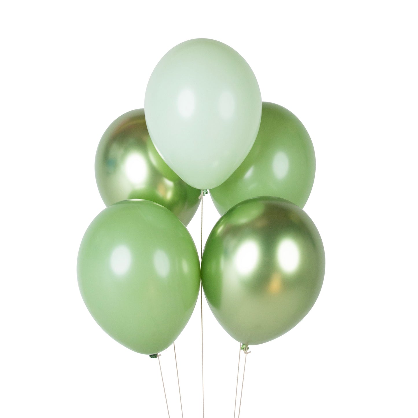Luftballonmischung grün metallic