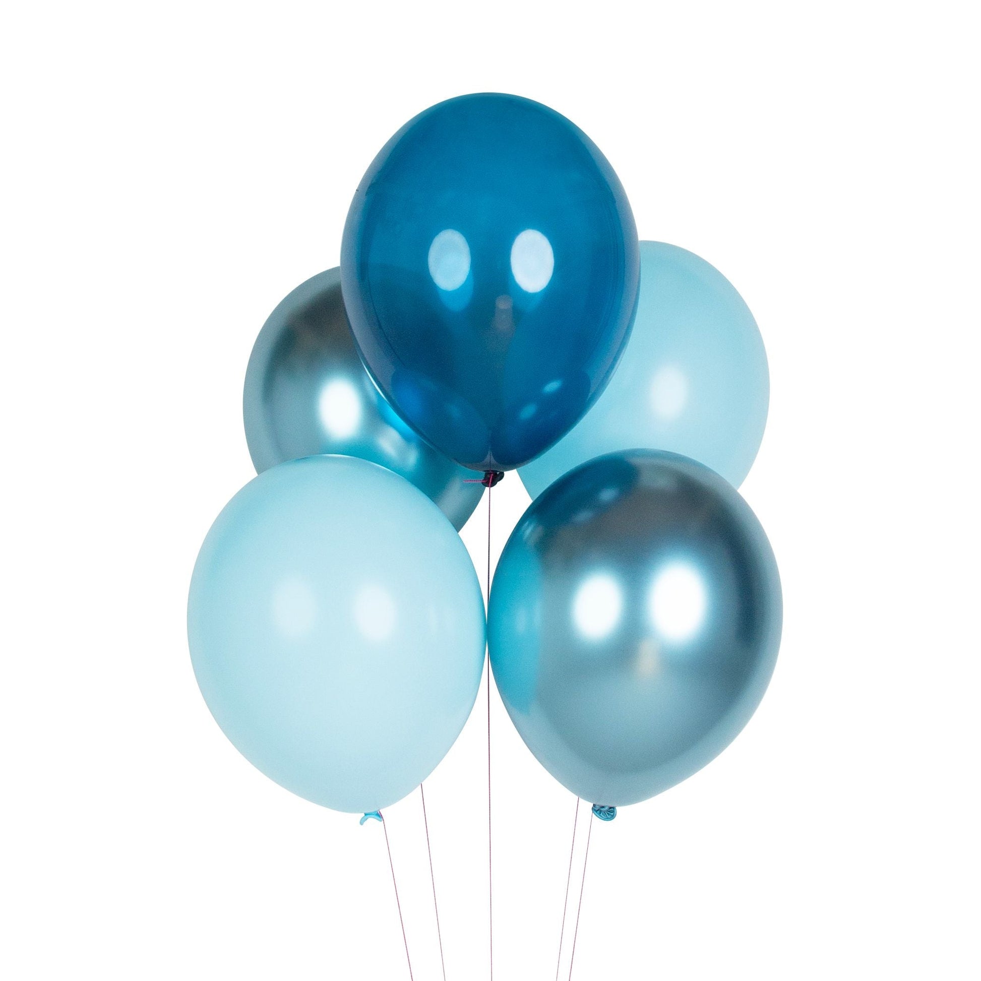 Luftballonmischung blau metallic