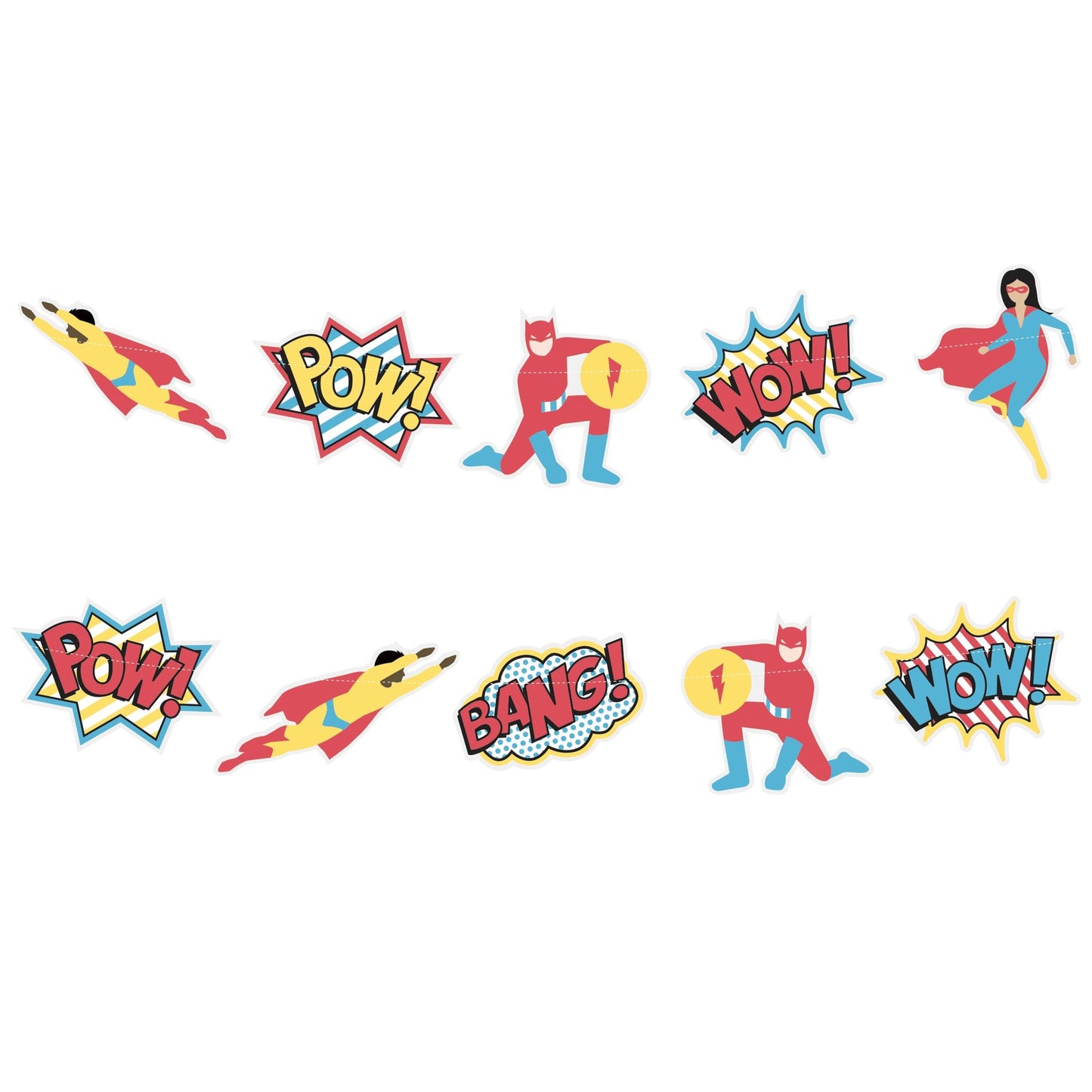 Super Hero Girlande