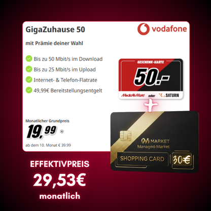 Internet Zuhause mit MediaSaturn + 30€ Shopping-Power