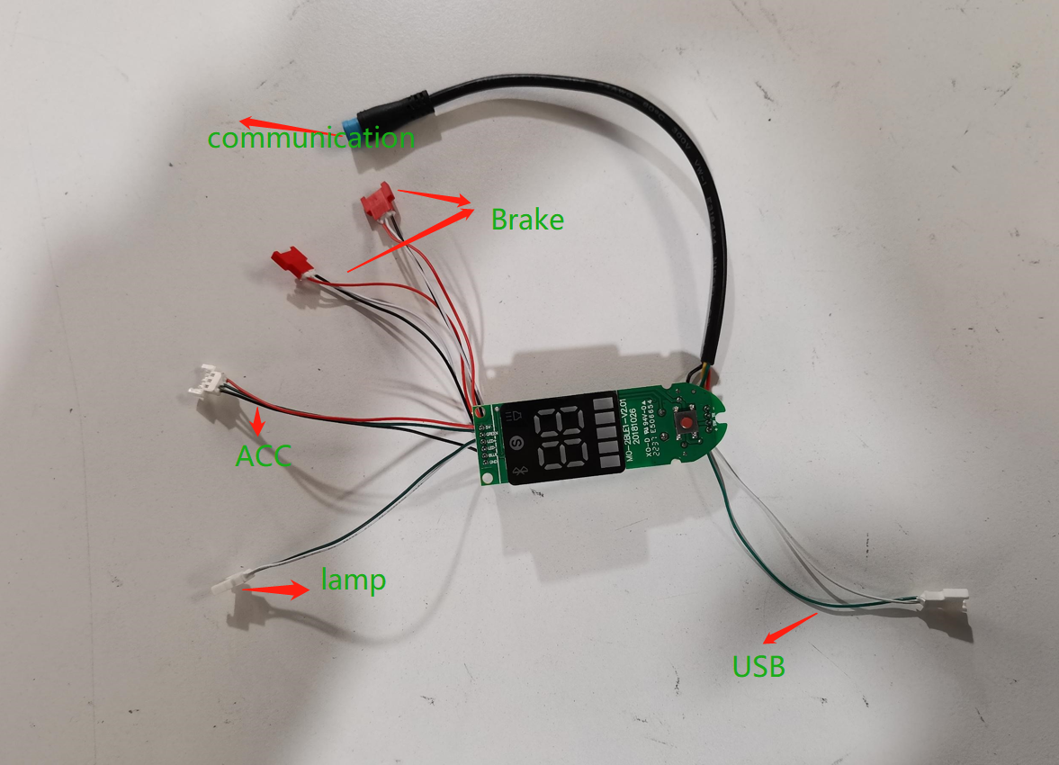 Armaturenbrett des E Scooter E9 Klassisch or Aufgerüstet