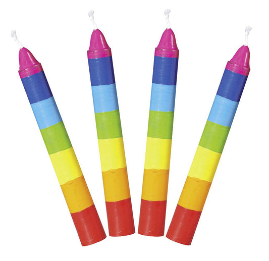 Regenbogenkerzen