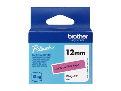 BROTHER 12MM BTAGP31 Ribbon Black