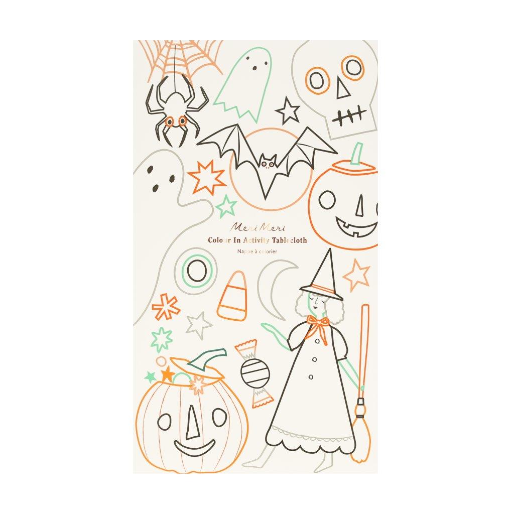 Papiertischdecke Activity Halloween