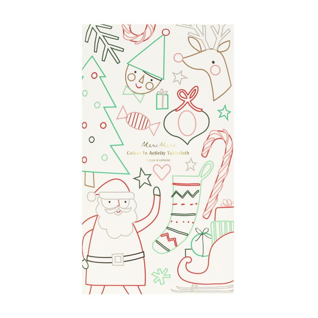 Papiertischdecke Activity Christmas