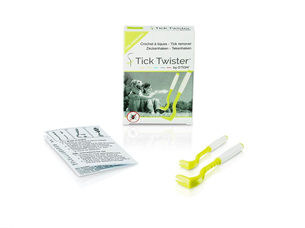 Tick Twister by OTom Zeckenhaken mit Silikongriff Multicolor im Karton