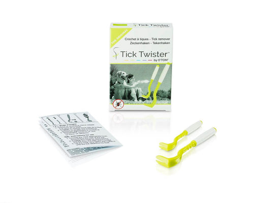 Tick Twister by OTom Zeckenhaken mit Silikongriff Multicolor im Karton