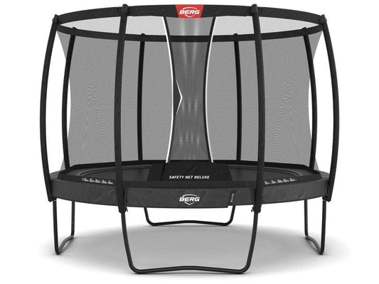 BERG Trampolin Elite Regular 330 Grey inkl. Sicherheitsnetz Deluxe