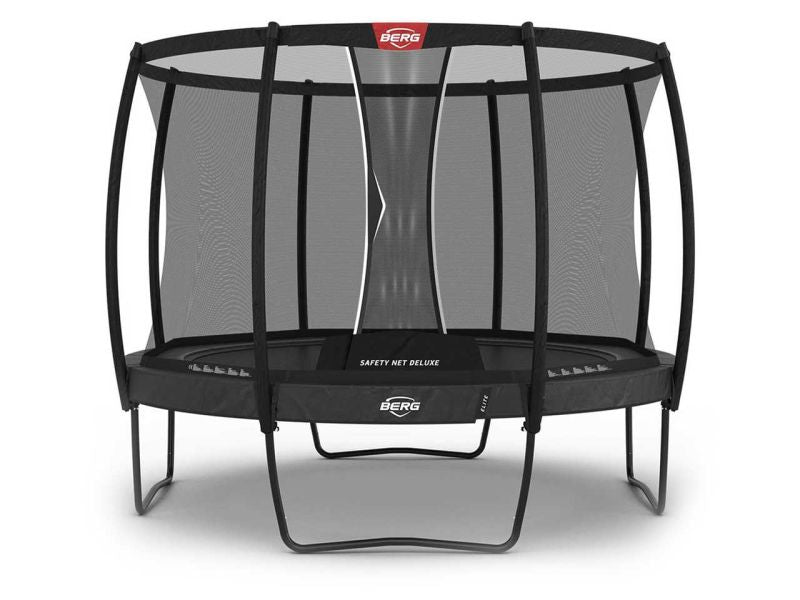BERG Trampolin Elite Regular 330 Grey mit AirFlow Pro inkl. Sicherheitsnetz Deluxe