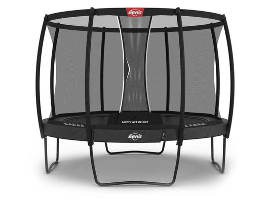 BERG Trampolin Elite Regular 330 Grey mit AirFlow Pro inkl. Sicherheitsnetz Deluxe