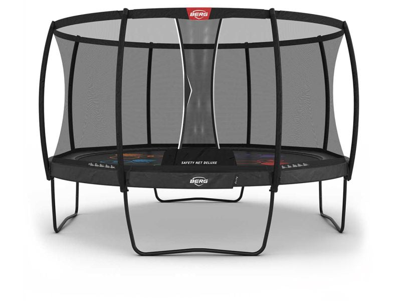 BERG Trampolin Elite Regular 430 Grey Levels mit AirFlow Pro inkl. Sicherheitsnetz Deluxe