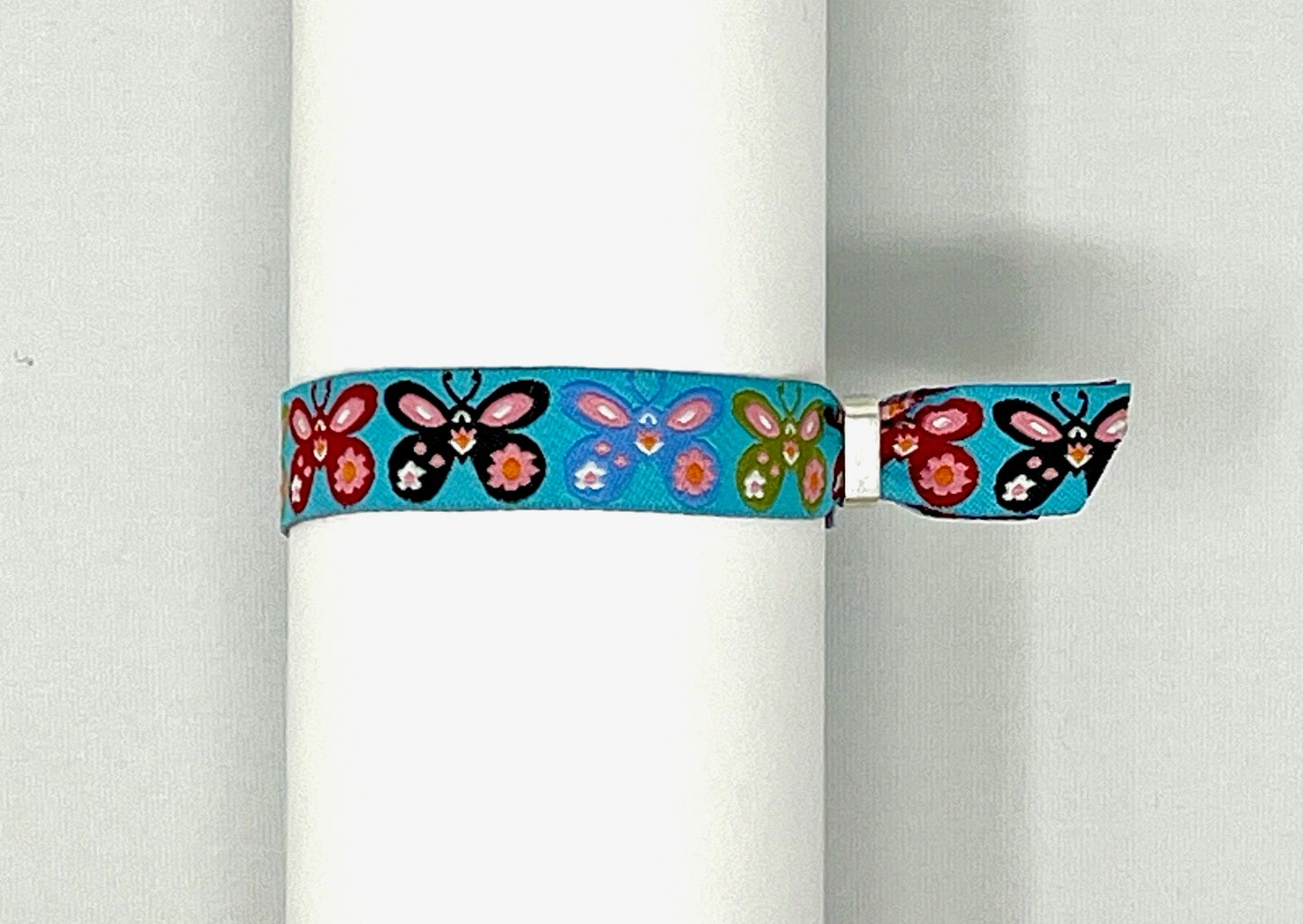 Einlassband Schmetterling blau