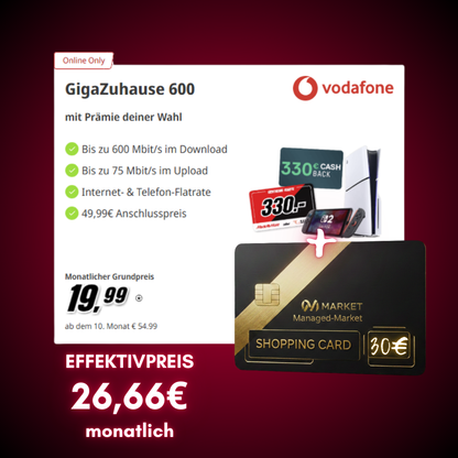 Internet Zuhause mit MediaSaturn + 30€ Shopping-Power