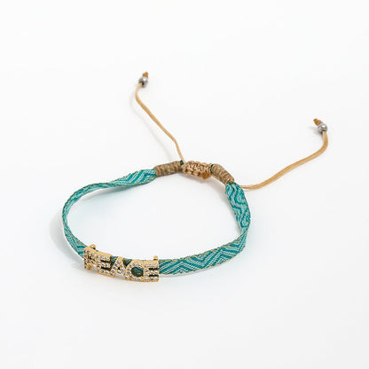 Woven Charm Bracelet