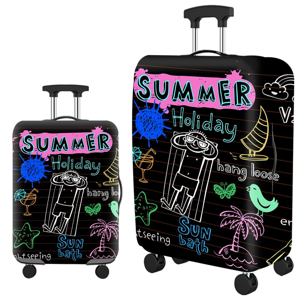 Reisegepäckhüllen für Koffer, Kofferhülle Gepäckschutz, Staubdicht, Langlebig, Elastisch, Passend für 18-32 Zoll Gepäck L(26-28inch suitcase)