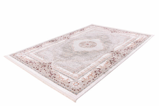 Akropolis 525 Grau / Lachsrosa 80cm x 150cm