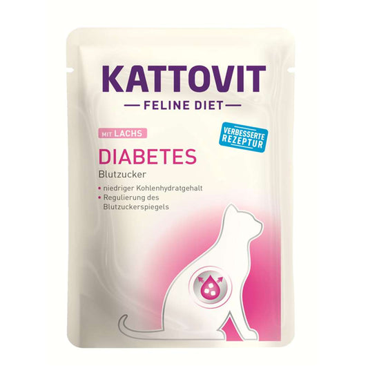 Kattovit - Feline Diet Pouchbeutel Diabetes/Gewicht 24x85g