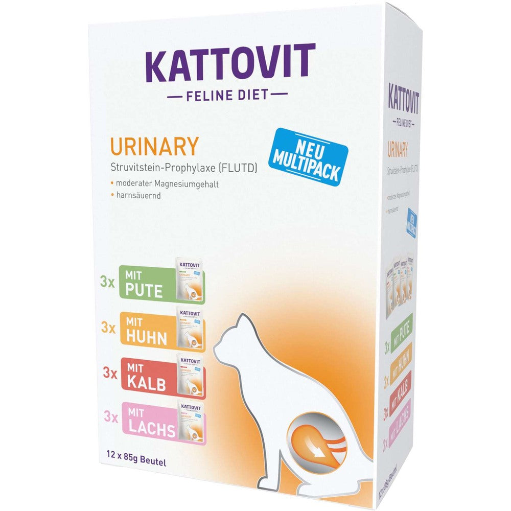 Kattovit - Feline Diet Pouchbeutel Urinary Multipack 12x85g (5er Pack)