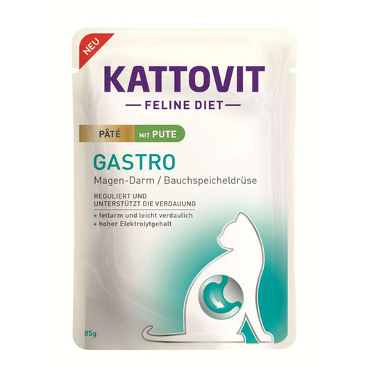 Kattovit - Feline Diet Pouch Gastro Paté 10x85g