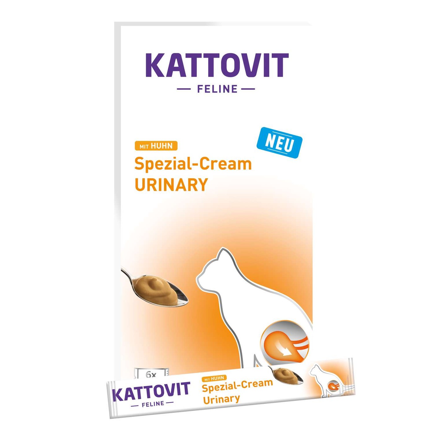 Kattovit - Feline Diet Spezial-Cream Urinary 6x15g (11er Pack)