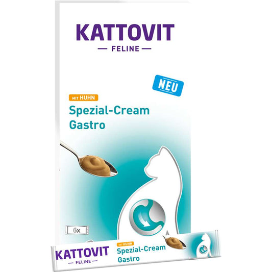 Kattovit - Feline Diet Spezial-Cream Gastro 6x15g (11er Pack)