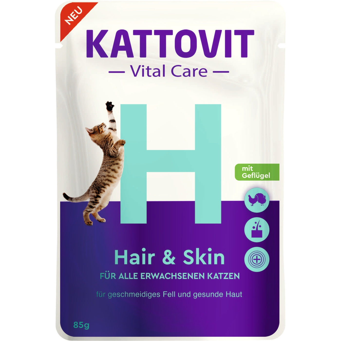 Kattovit - Feline Diet Vital Care Hair & Skin 24x85g