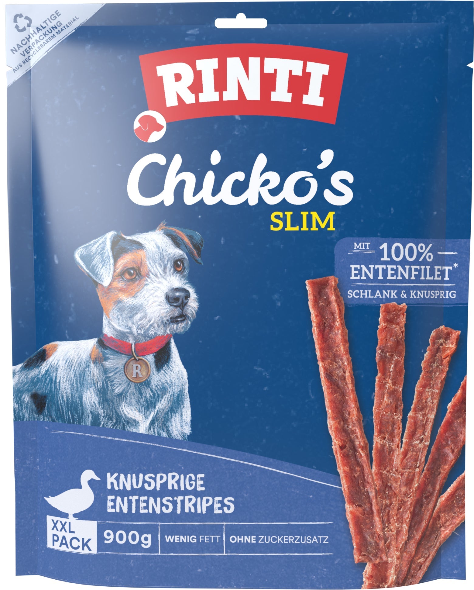 Rinti - Chicko Slim Knusprige Entenstripes XXL-Pack