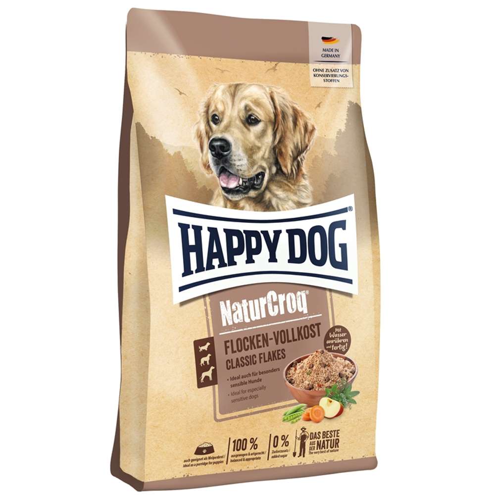 Happy Dog - NaturCroq Flocken-Vollkost