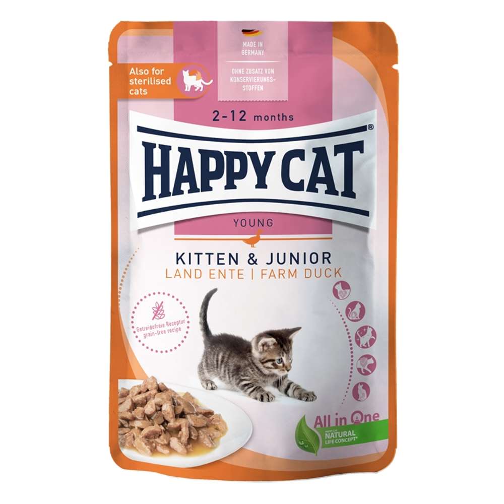 Happy Cat - Young Kitten Pouchbeutel 20x85g