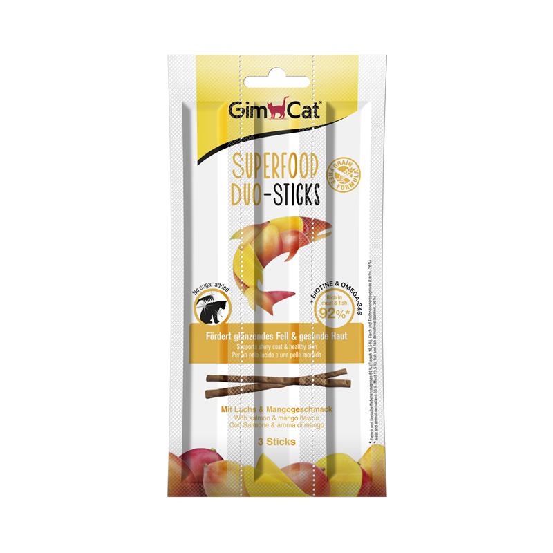 GimCat Superfood Duo-Sticks Lachs & Mango