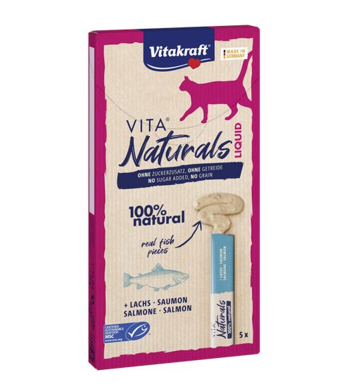 Vitakraft Cat Snack Vita Naturals LiquidSnack Lachs