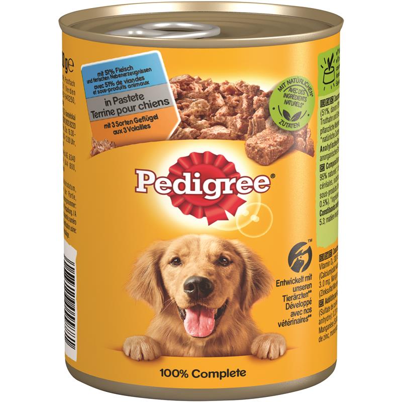 Pedigree Dose Adult 3 Sorten Geflügel