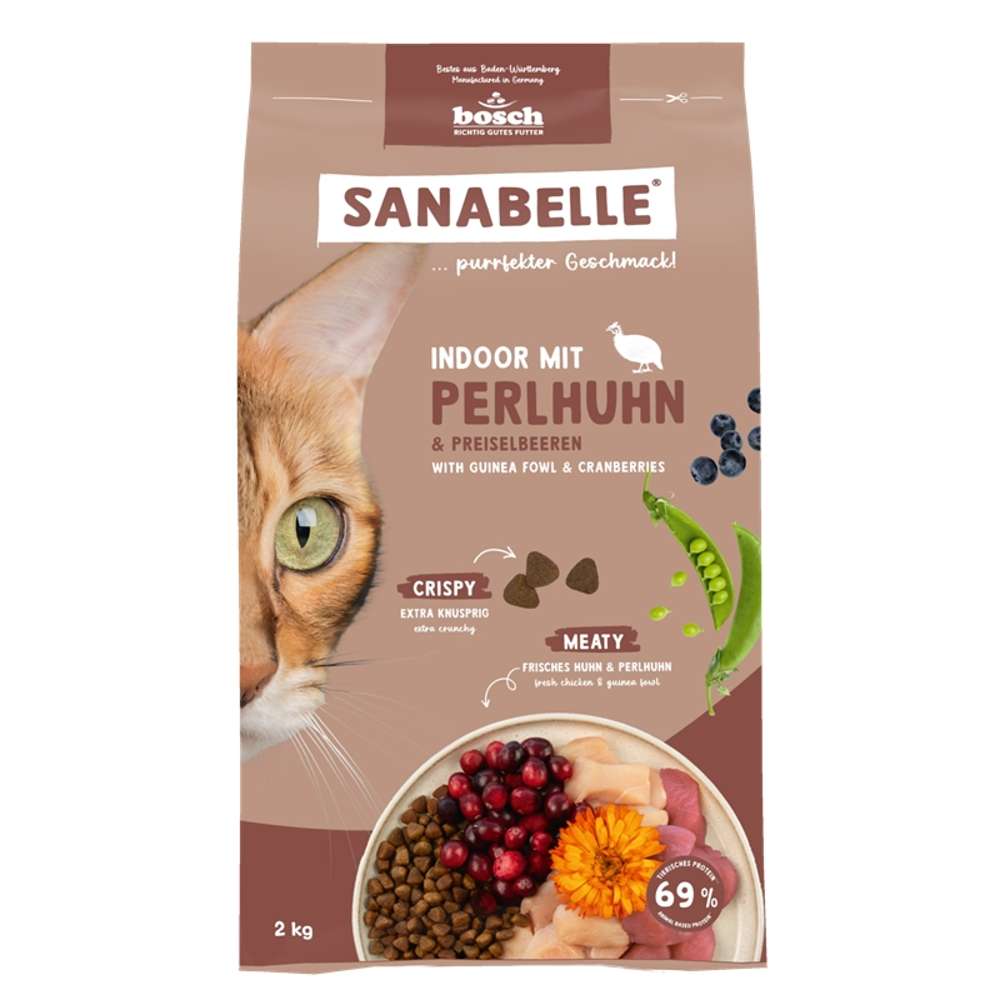 Sanabelle Indoor mit Perlhuhn