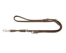 Hunter verstellbare Führleine Hunting Round & Soft braun