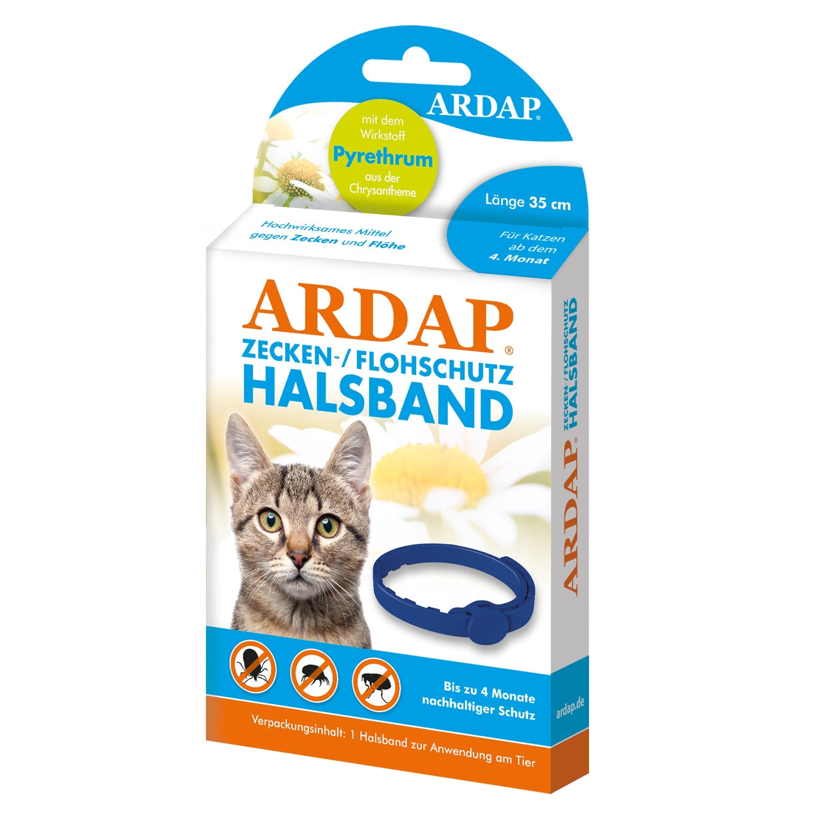 Ardap Zecken- u. Flohhalsband Katzen