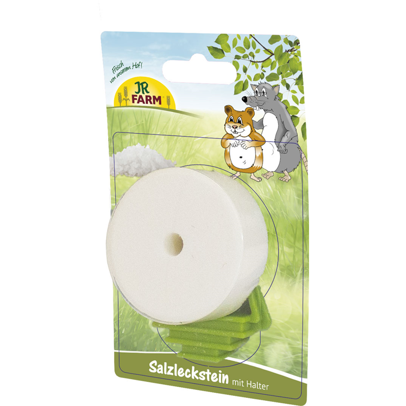 JR Farm Salzleckstein mit Halter 80g