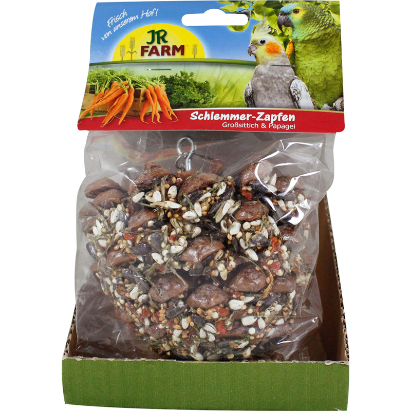 JR Birds Schlemmer-Zapfen für Großsittich & Papagei 195g