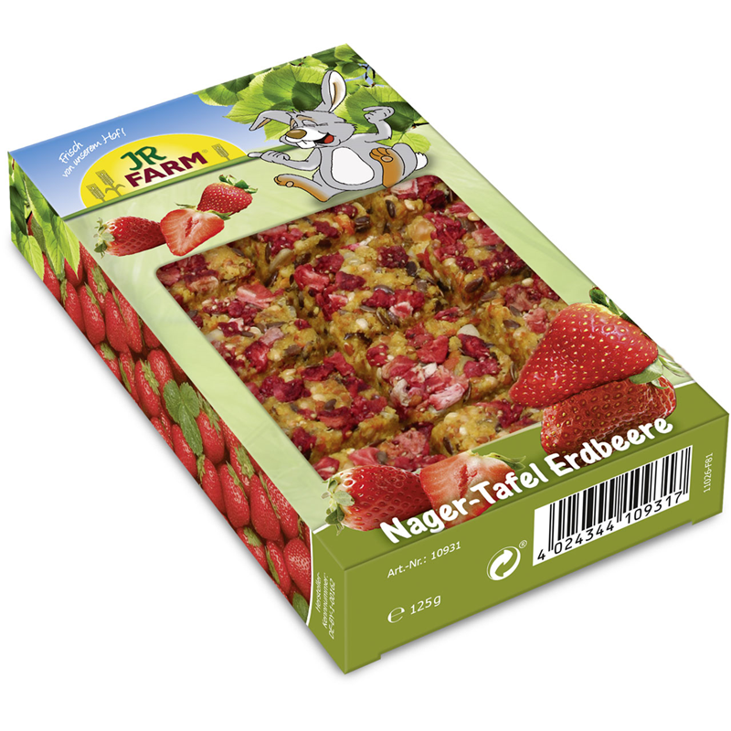 JR Farm Nagolade Nager-Tafel Erdbeere 125g