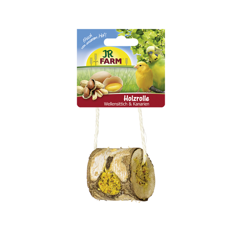 JR Birds Holzrolle Wellensittich & Kanarien 150g